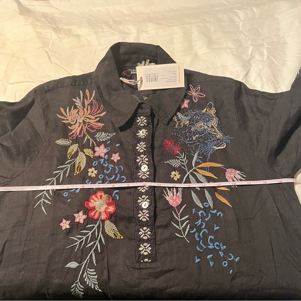 *SOLD*NWT JOHNNY WAS INDALO HENLEY KIMONO SLEEVE DRESS - Size Small - Picture 9 of 10